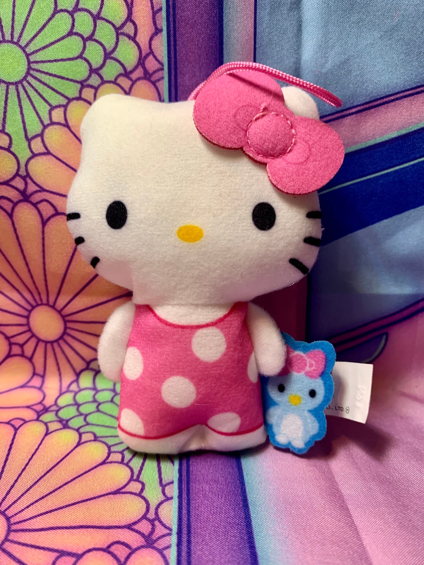 Peluche Sangle / Plush strap - Hello Kitty x Mini Pinguin - 50th Anniv McDonald's 2023 - Sanrio - 11cm - Comme neuve