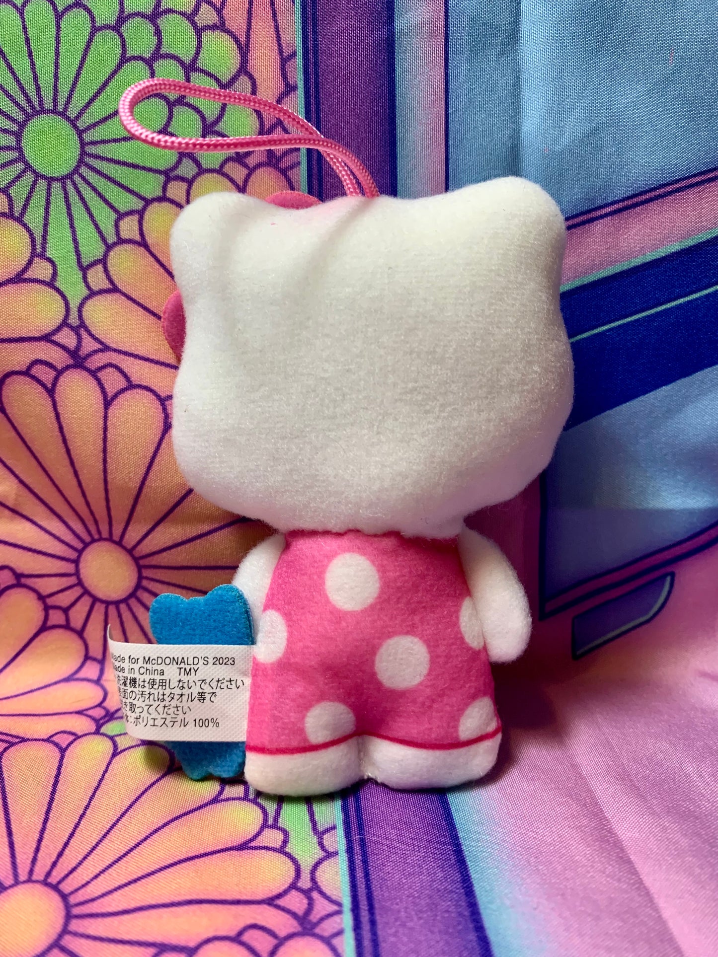 Peluche Sangle / Plush strap - Hello Kitty x Mini Pinguin - 50th Anniv McDonald's 2023 - Sanrio - 11cm - Comme neuve