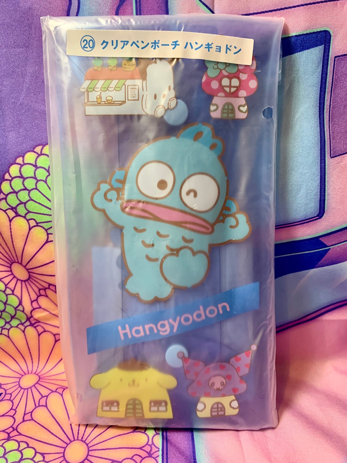 Pochette Transparente à crayons / Clear Pen pouch Hangyodon Ichiban Kuji 20 - Sanrio Smiles - Neuve