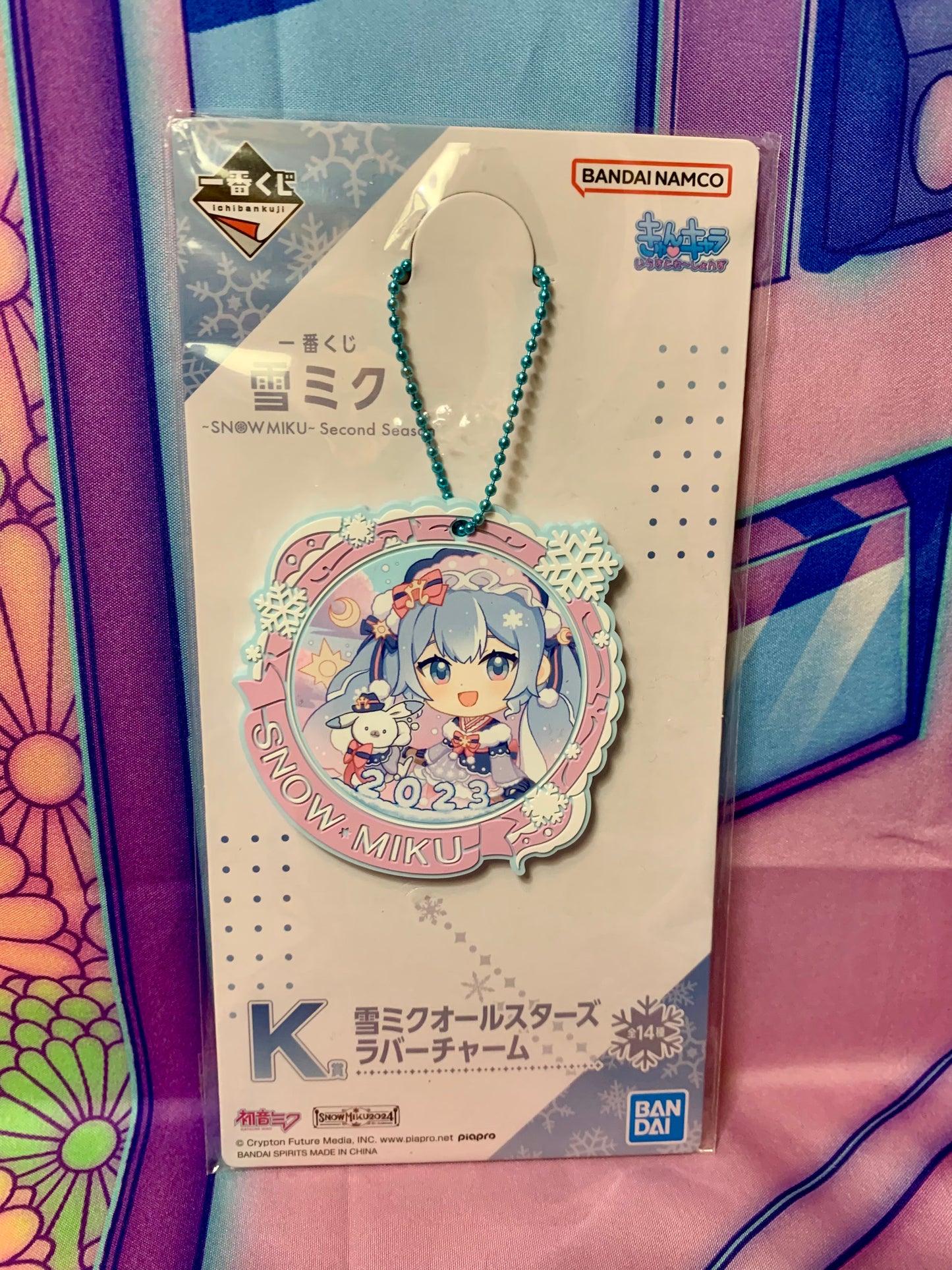 Porte clés Hatsune Miku - 2023 ver. Ichiban Kuji Snow Miku 2nd Season K Prize - Neuf