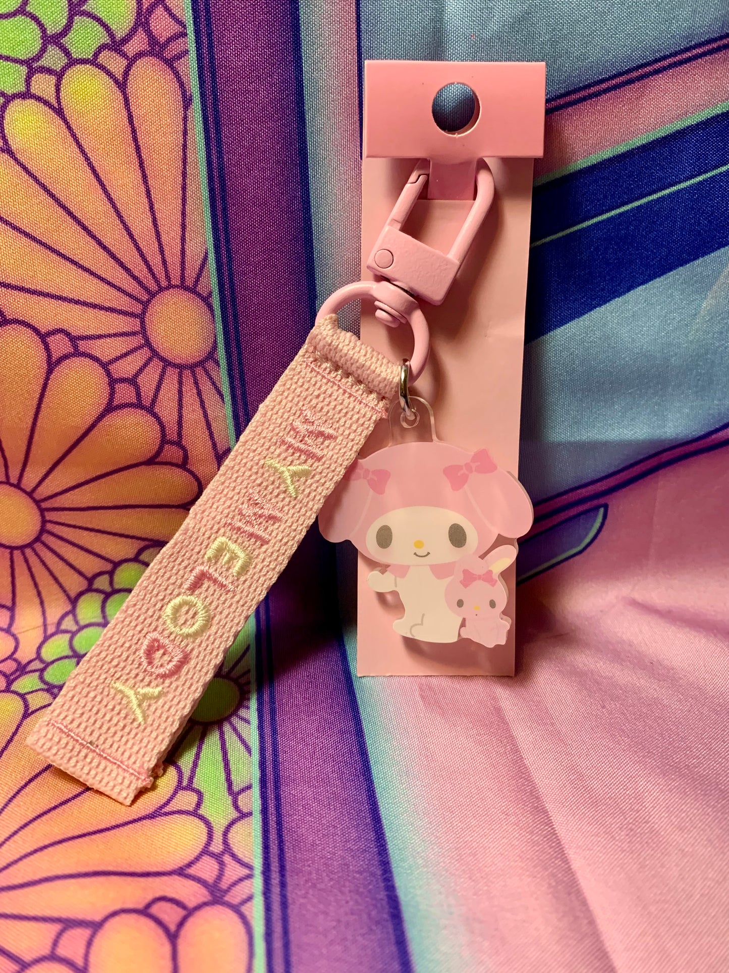 Porte clés Sangle / Hand Strap Keychain My Melody - Sanrio 2024 - Neuf