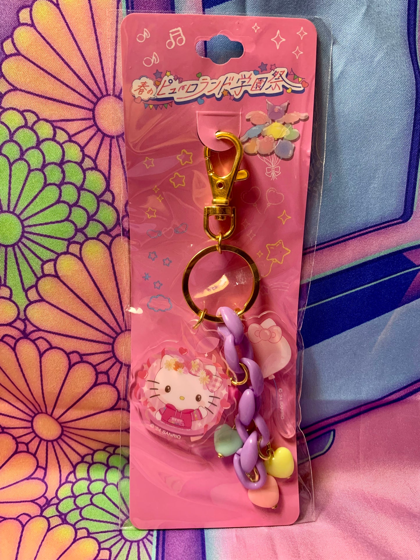 Porte clés acrylique / Acrylic Keychain Hello Kitty - Sanrio 2024 - Neuf