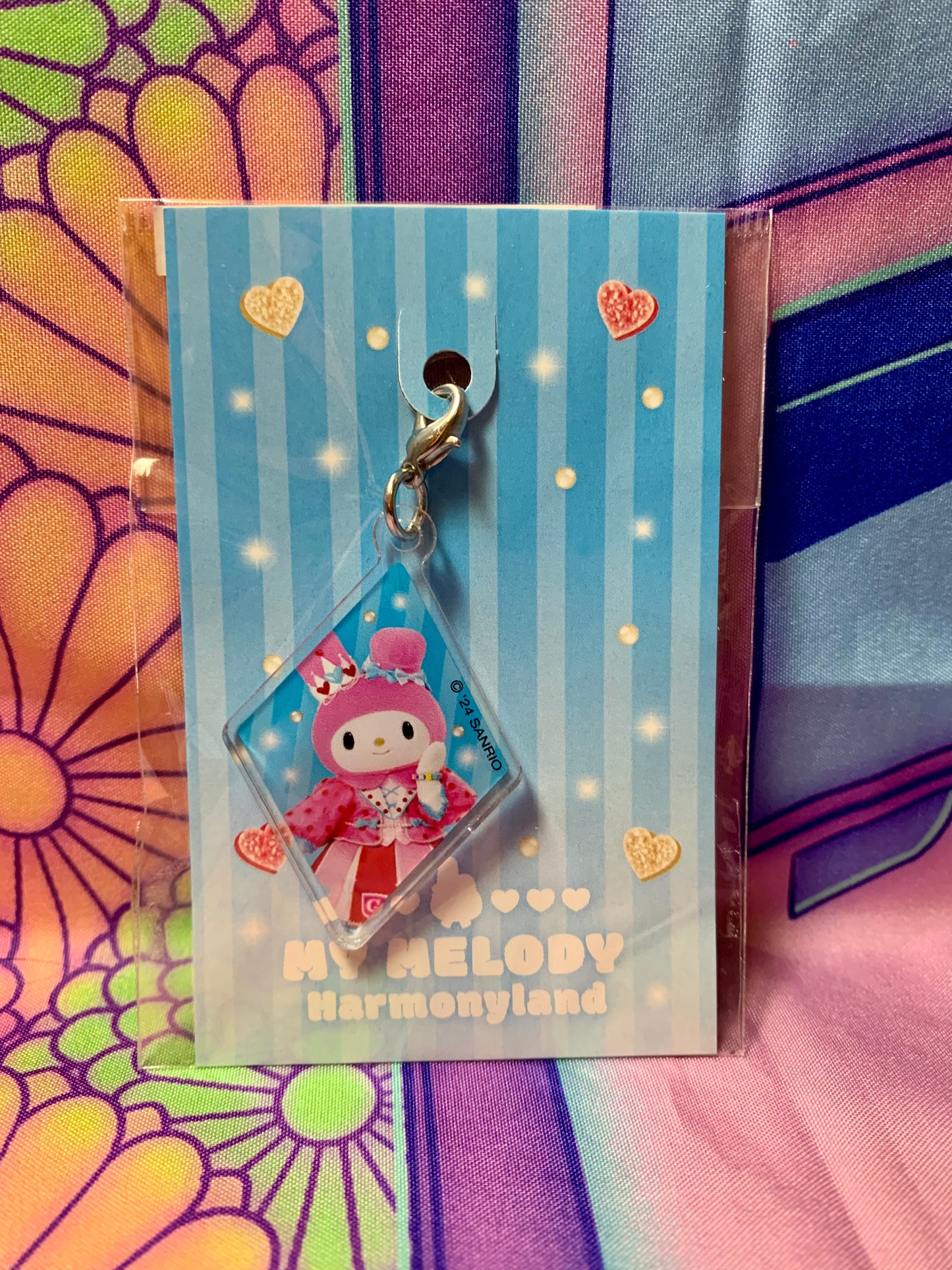 Porte clés acrylique / Acrylic Keychain My melody - Harmonyland - Sanrio 2024 - Neuf