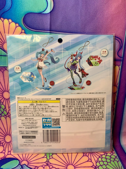 Acrylic keychain / Stand - Hatsune Miku - Shiny - Sega Piapro - 15cm