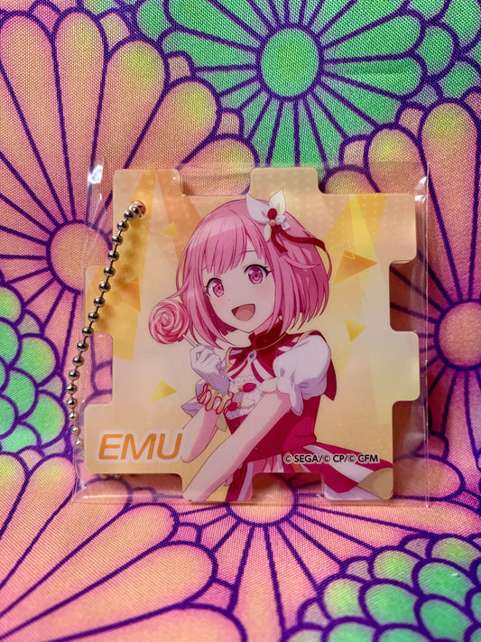 Acrylic key ring / acrylic Keychain Project Sekai Colorful Stage ft. Hatsune Miku - Emu Otori - Wonderlands x Showtime - sega
