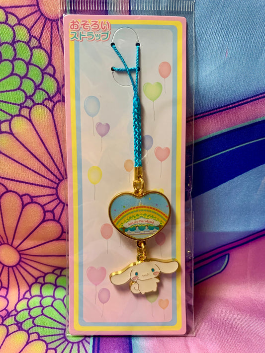 Enamel charm keychain / Strap charm - Cinnamoroll - Sanrio Puroland - 2023 - New