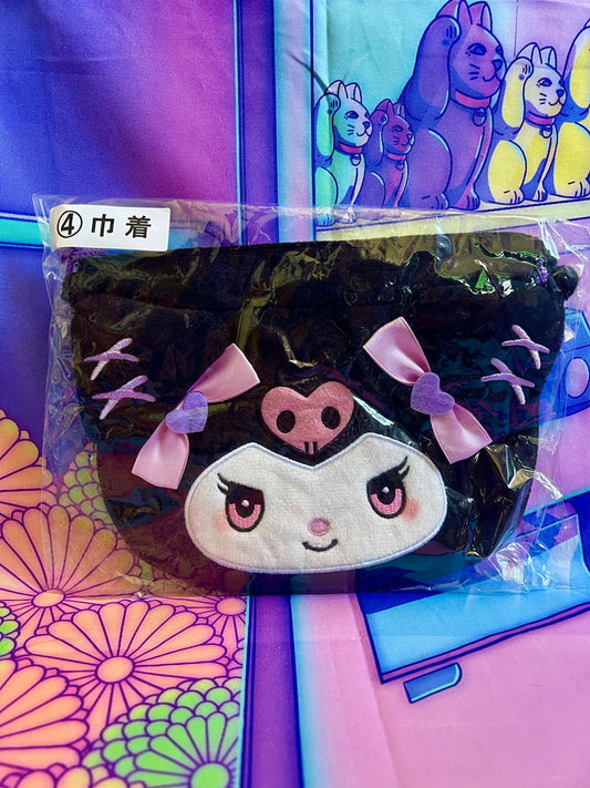 Drawstring Pouch - Kuromi - Sanrio - Atari Kuji 4 - 21cm x 15cm