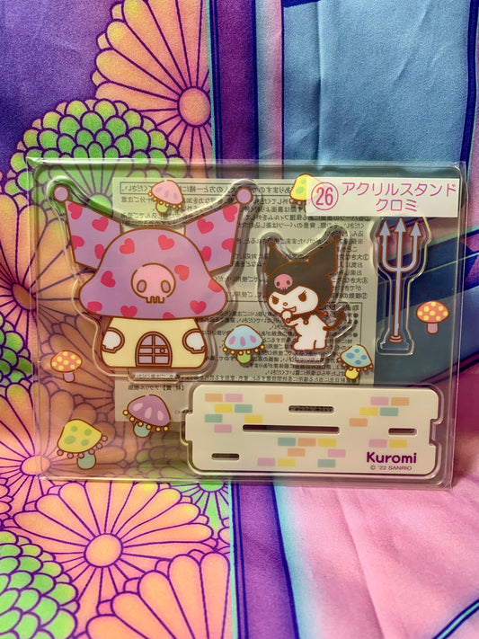 Acrylic Stand / Acrylic Stand Kuromi - Ichiban Kuji 26 - Sanrio Smiles 17x13cm - New