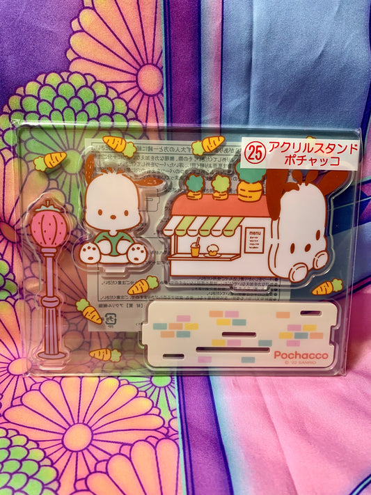Acrylic Stand / Acrylic Stand Pochacco - Ichiban Kuji 25 - Sanrio Smiles 17x13cm - New