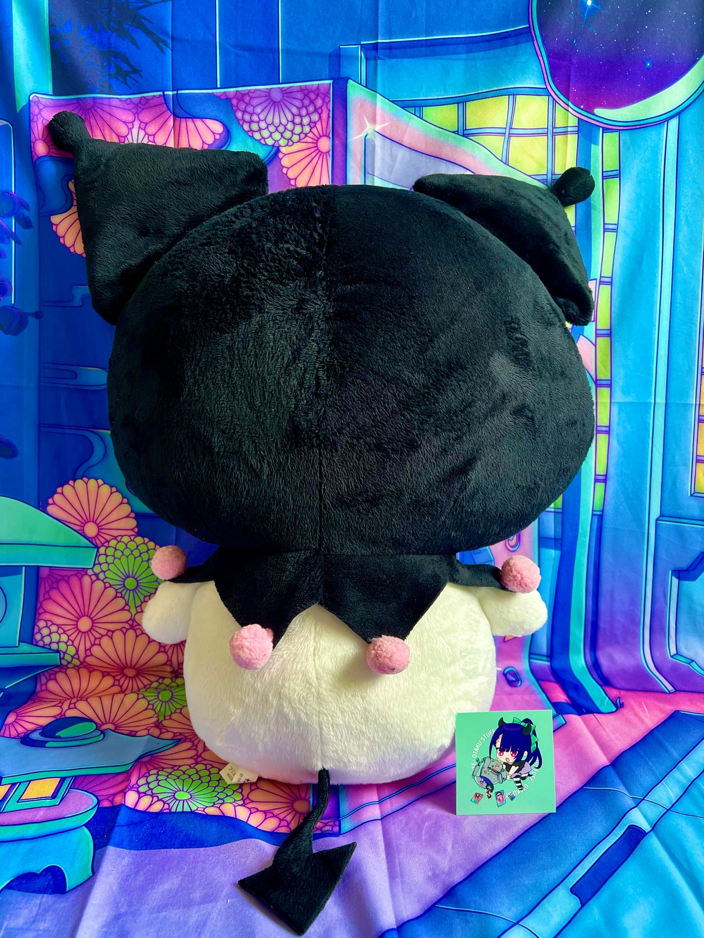 Super Grosse Peluche / Big Plush - Kuromi Jumbo - Furyu x Sanrio - 50cm - Occasion