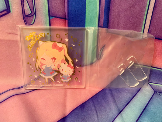 Acrylic Stand / Acrylic Stand Oshi No Ko - Ruby & Hello Kitty - Oshi No Ko x Sanrio - New