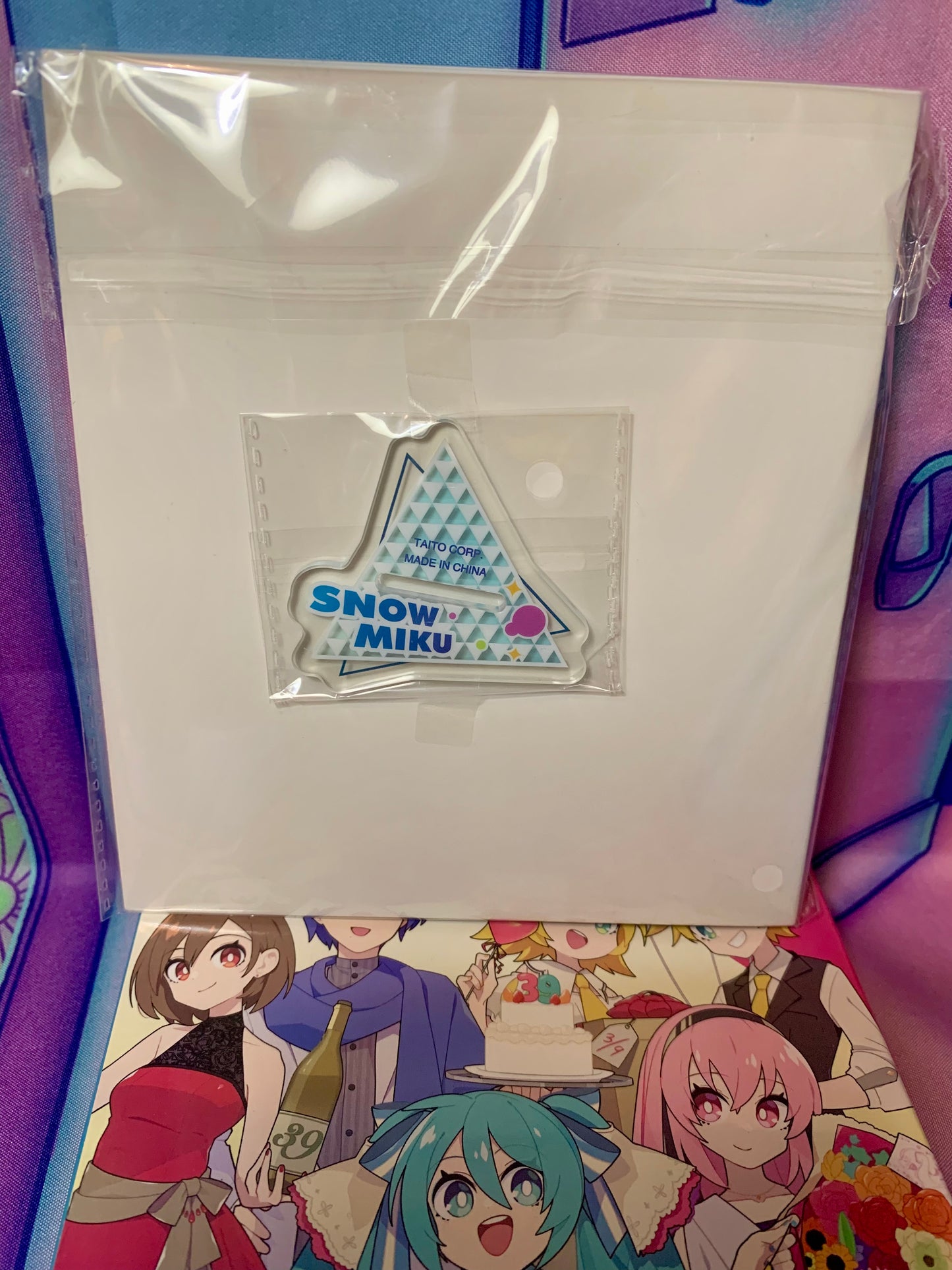 Acrylic Stand Snow Miku - Taito Hatsune Miku 39 Day Commemorative Lottery D Prize - Like New