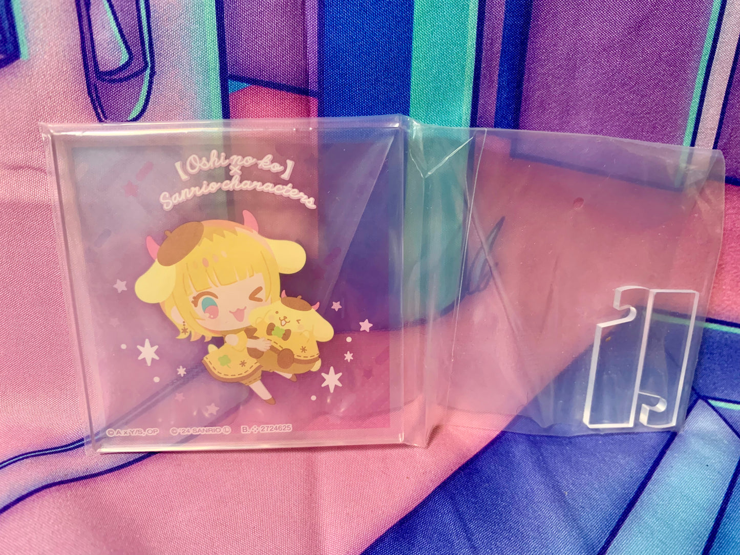 Support acrylique / Acrylic Stand acrylique Oshi No Ko - MemCho & PomPomPurin - Oshi No Ko x Sanrio - Neuf