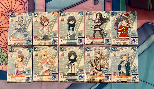 Lot 10 Ongeki Rare (R) Sega Rhythm game cards