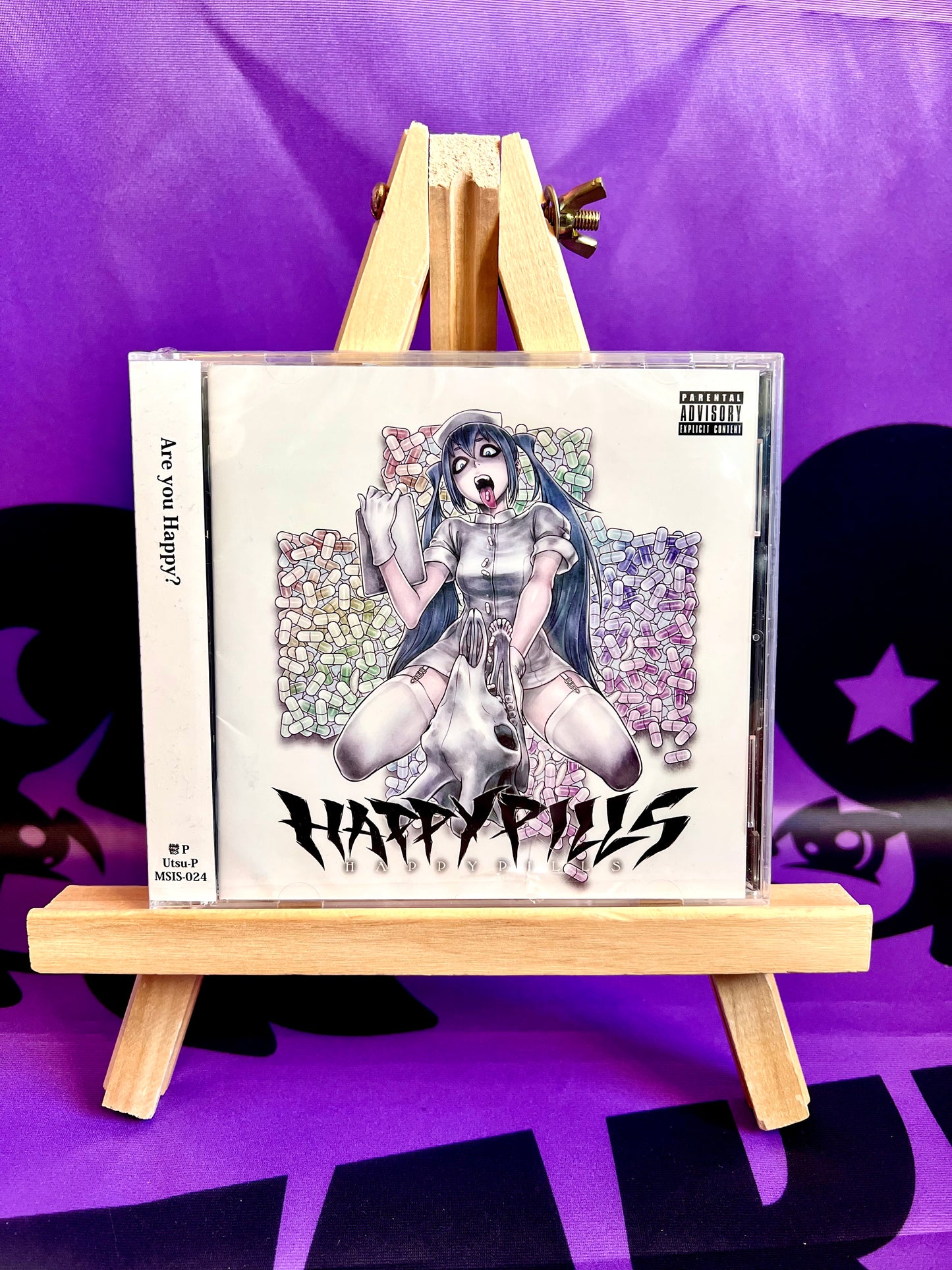 CD Music Album - Utsu-P ft. Hatsune Miku - HAPPYPILLS - New (Case slightly damaged)