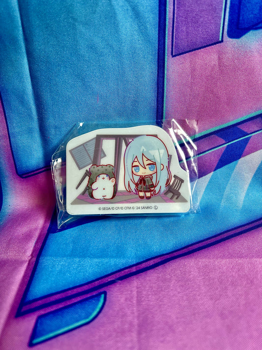 Badge Acrylique - Project Sekai Colorful Stage ft. Hatsune Miku x Sanrio - Marumofubiyori x Kanade