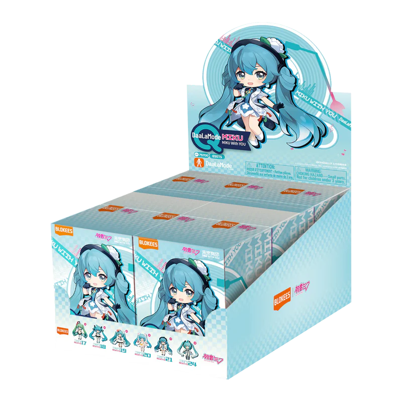 Blokees DaaLaMode Series - Hatsune Miku - Q Series Miku With You - Display de 6 Blind Box - Neuf [En Stock]