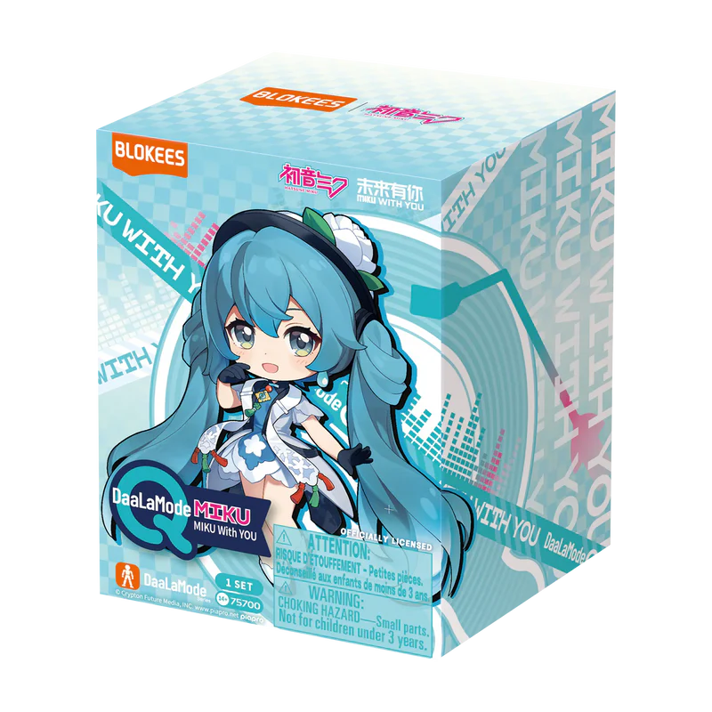 Blokees DaaLaMode Series - Hatsune Miku - Q Series Miku With You - Display de 6 Blind Box - Neuf [En Stock]