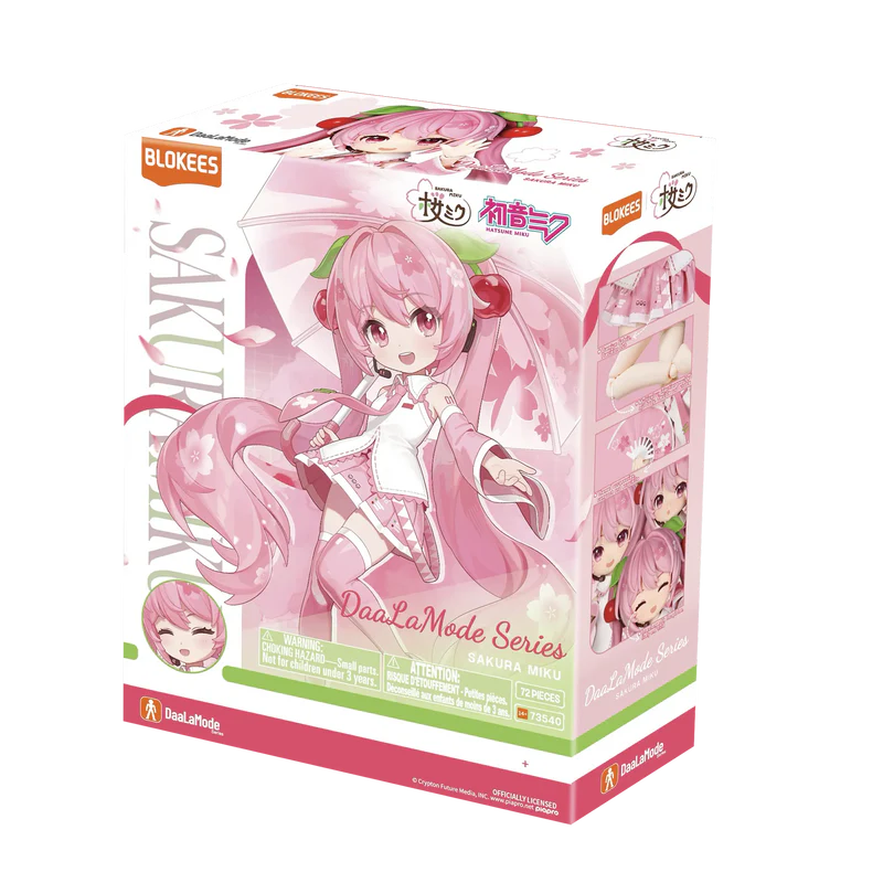 Blokees Figurine - Hatsune Miku - Blokees DaaLaMode Series - Sakura Miku - Neuf [En Stock]