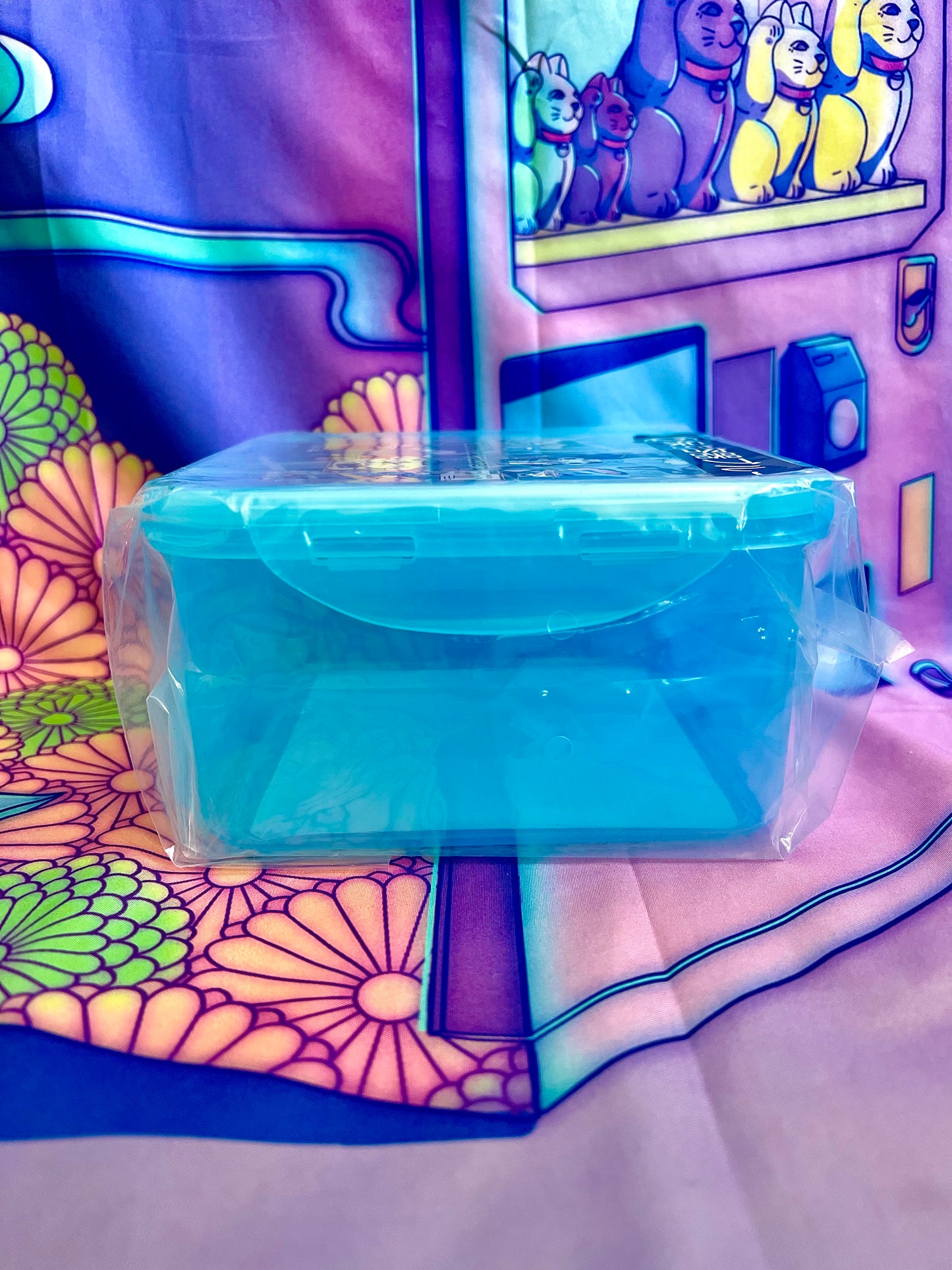 Plastic box - Bento Lunchbox Blue Sanrio Characters - Atari Kuji 21