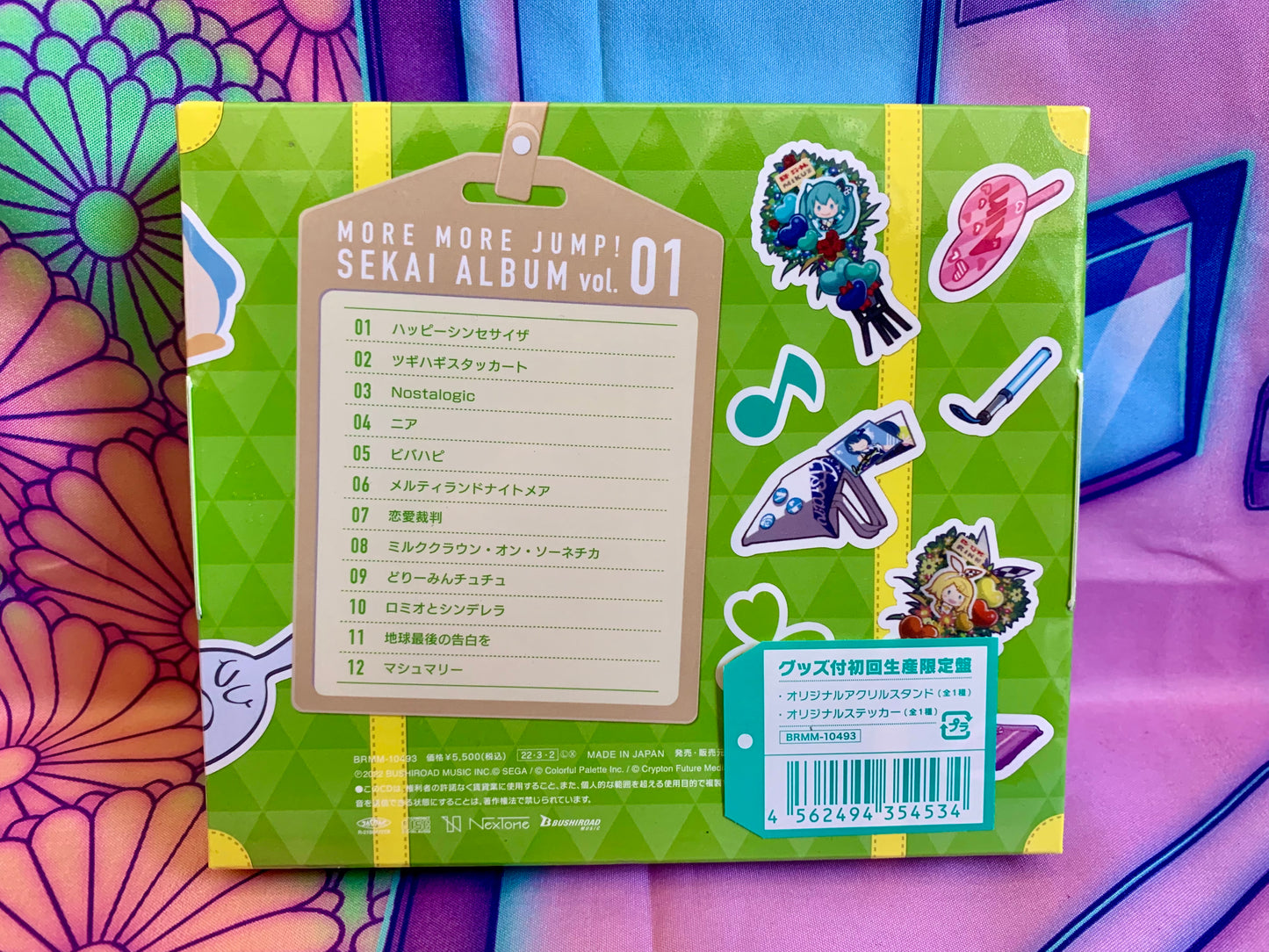 CD Album Project Sekai Colorful Hatsune Miku - MORE MORE JUMP! SEKAI ALBUM Vol.1 - Edition limitée avec bonus - Neuf