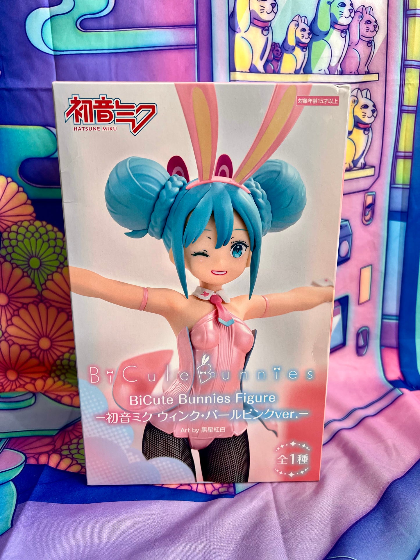 Figurine Hatsune Miku - BiCute Bunnies - Wink Pearl Pink ver. - FuRyu - 30cm - Neuve