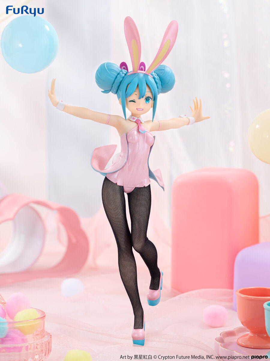Figurine Hatsune Miku - BiCute Bunnies - Wink Pearl Pink ver. - FuRyu - 30cm - Neuve