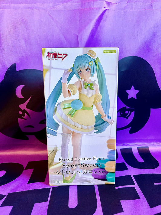 Figurine - Hatsune Miku - Exceed Creative - Sweet Sweets - Lemon Macaron - 21cm
