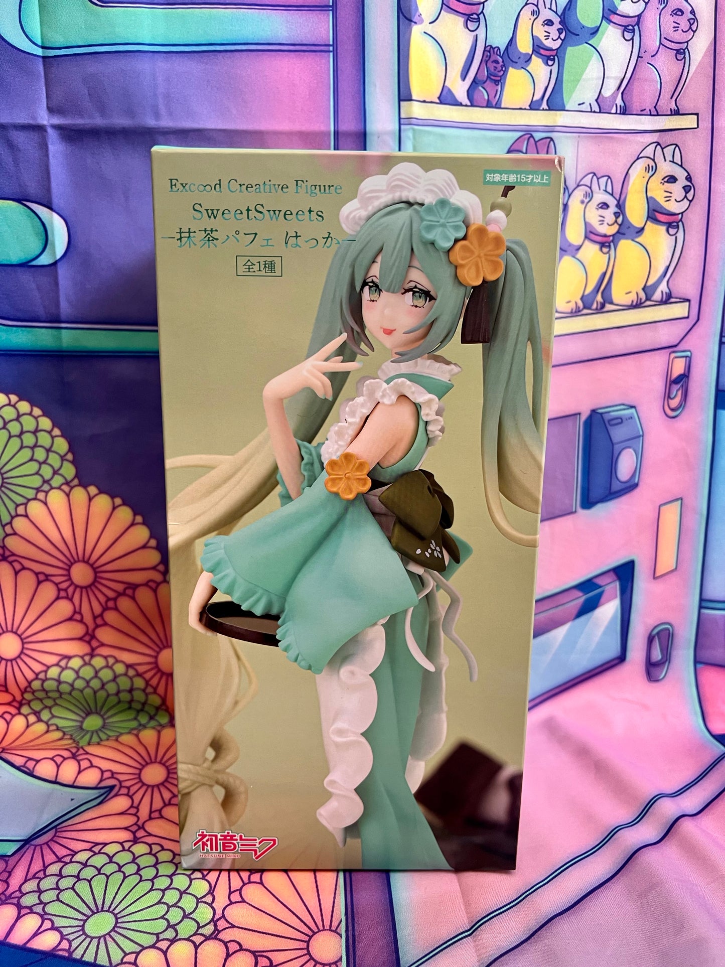 Figurine Hatsune Miku - Exceed Creative - Sweet Sweets - Matcha Parfait Hakka - FuRyu - 20cm - Neuve
