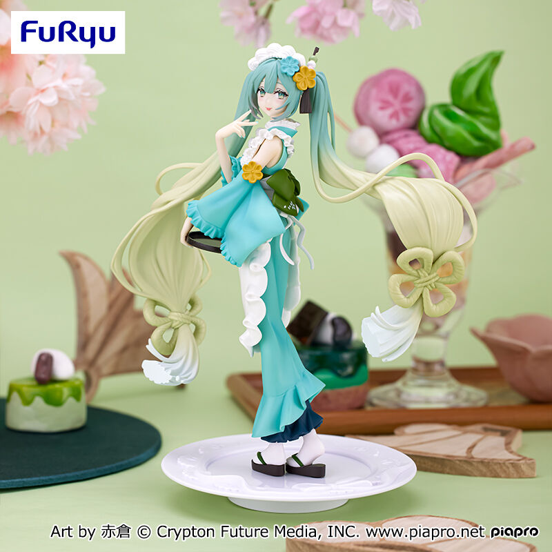Figurine Hatsune Miku - Exceed Creative - Sweet Sweets - Matcha Parfait Hakka - FuRyu - 20cm - Neuve