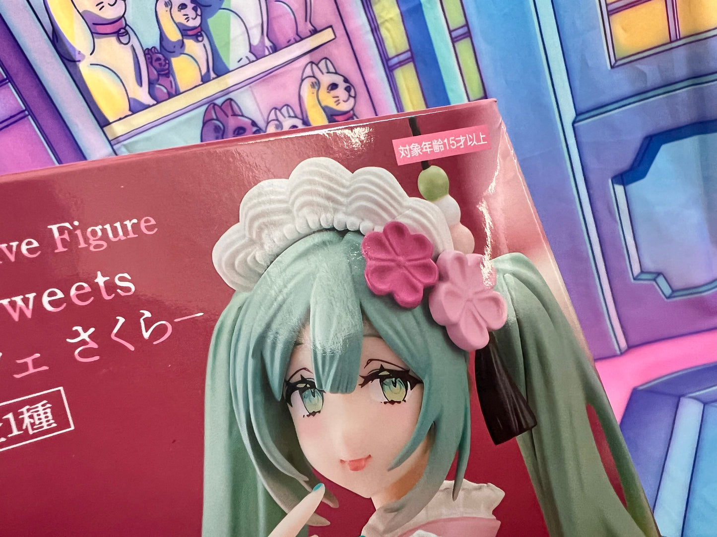 Figurine Hatsune Miku - Exceed Creative - Sweet Sweets - Matcha Parfait, Sakura - FuRyu - 20cm - Neuve