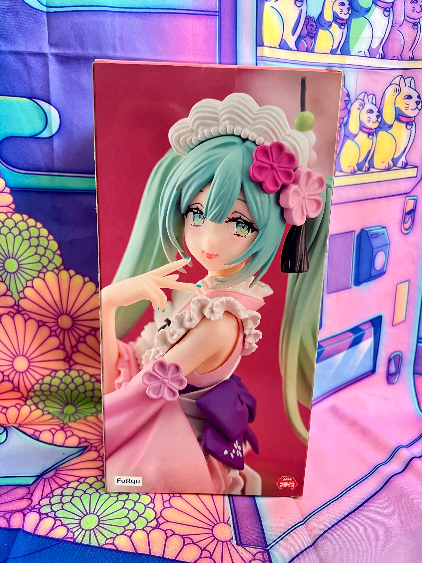 Figurine Hatsune Miku - Exceed Creative - Sweet Sweets - Matcha Parfait, Sakura - FuRyu - 20cm - Neuve