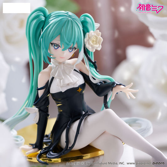 Figurine - Hatsune Miku - Flower Fairy - Noodle Stopper Figure - White Rose - 14cm [En Stock]