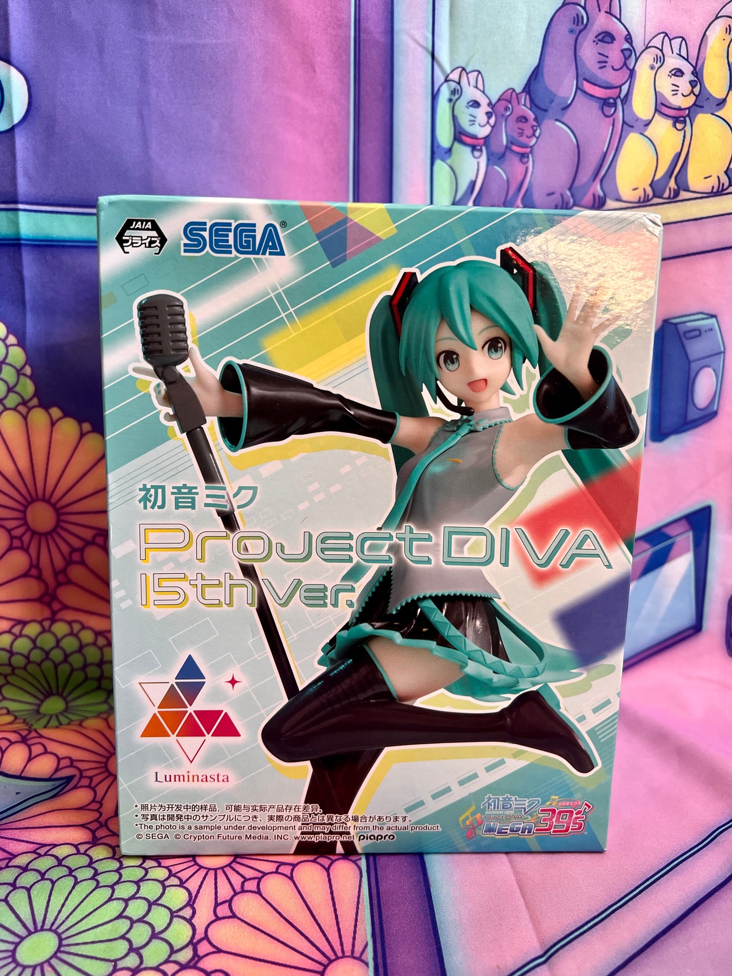 Figurine Hatsune Miku - Luminasta - Project Diva Mega 39's - 15th Ver. - SEGA - 18cm - Neuve