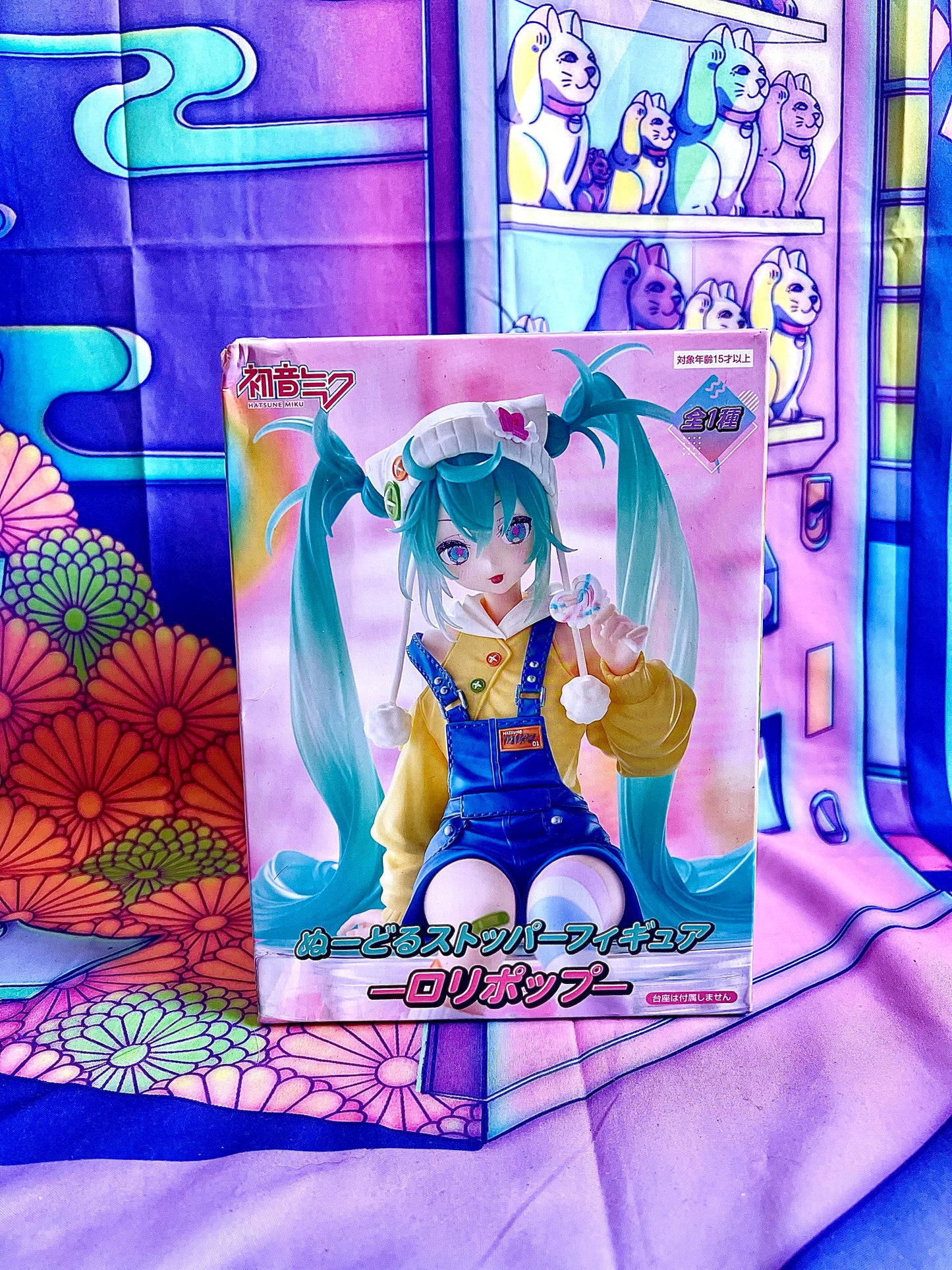 Figurine - Hatsune Miku - Noodle Stopper Figure - Lollipop - 15cm (Damaged box)