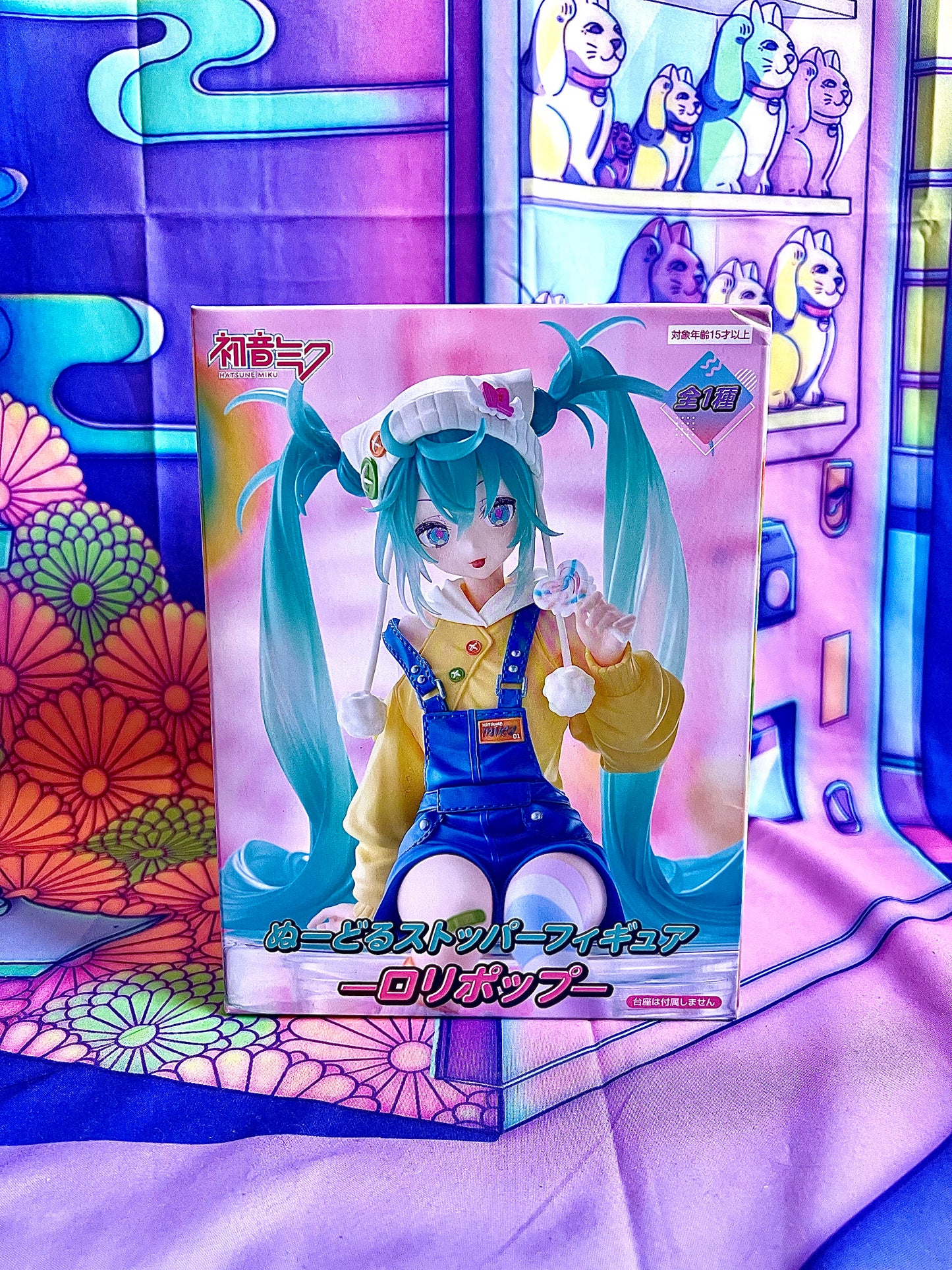 Figurine - Hatsune Miku - Noodle Stopper Figure - Lollipop - 15cm (Damaged box)
