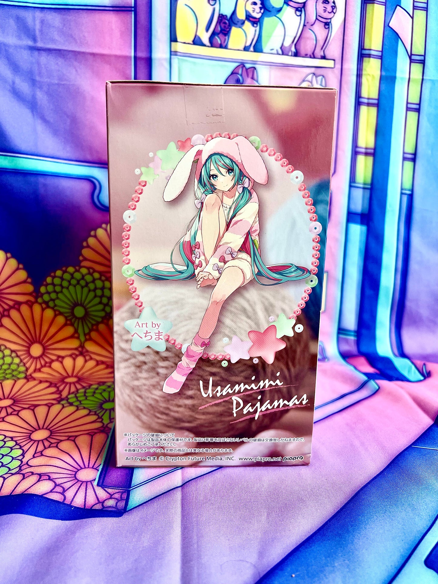 Figurine - Hatsune Miku - Noodle Stopper Figure - Usamimi Pajama - FuRyu - 14cm - New