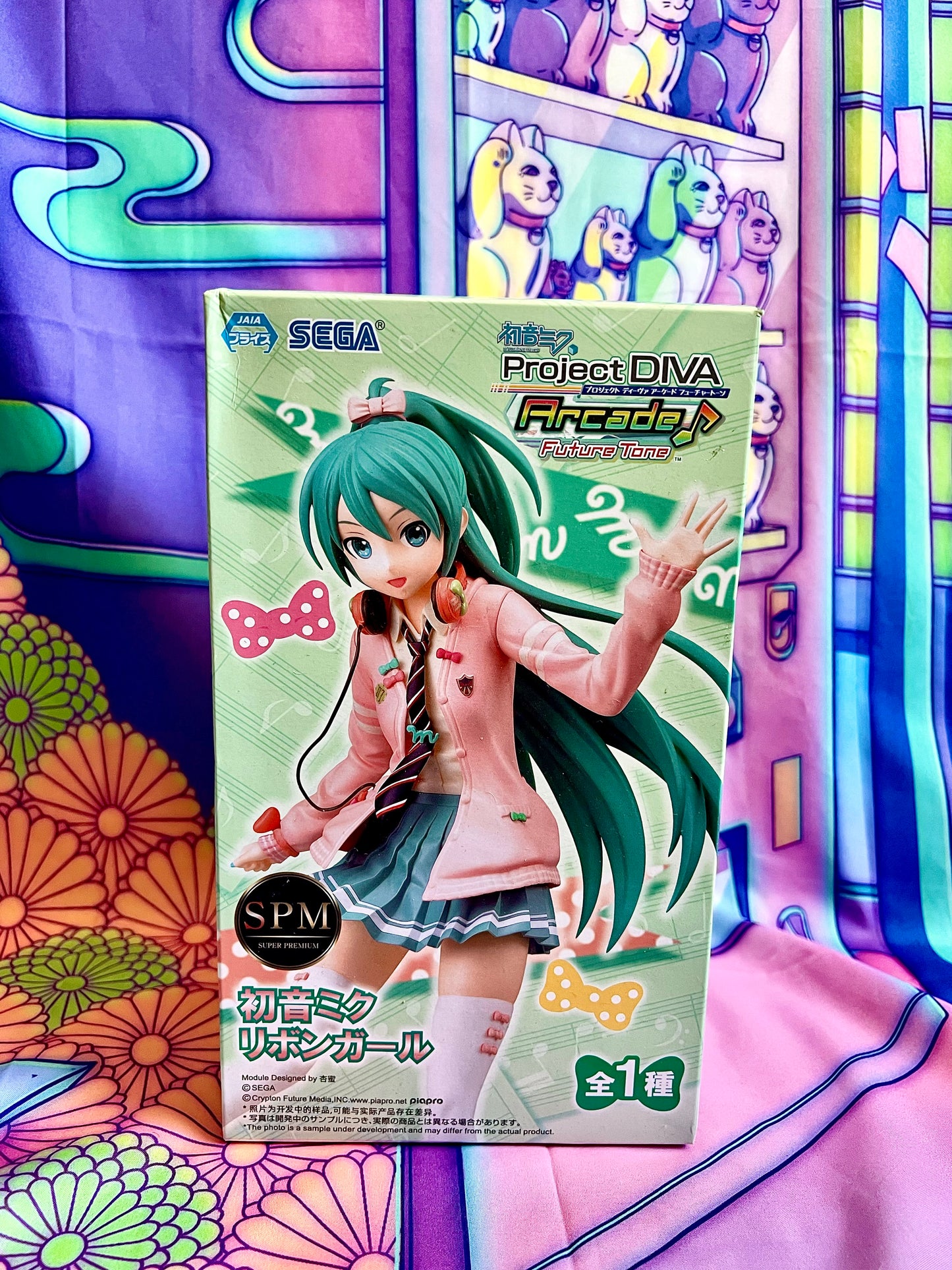 Figurine - Hatsune Miku - Project DIVA Arcade Future Tone - Ribbon Girl - Sega - 24cm