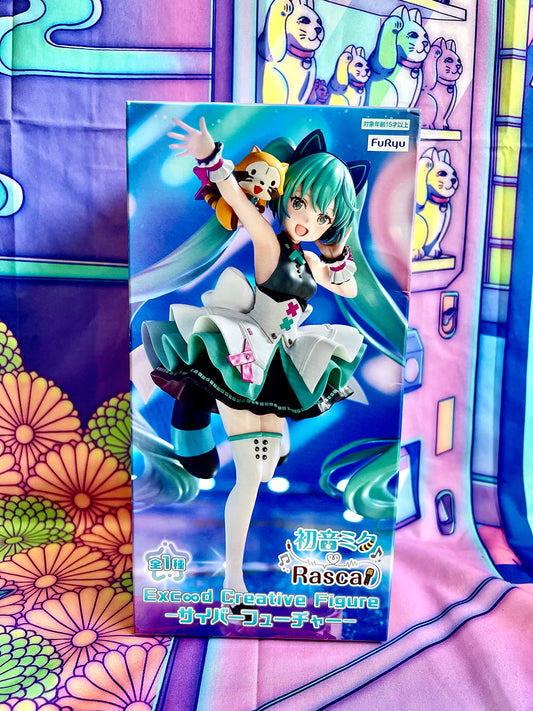 Figurine - Hatsune Miku - Rascal - Exceed Creative - Cyber Future ver - FuRyu - 17cm - Neuve