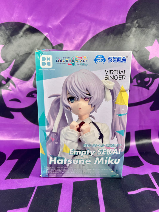 Figurine - Empty Sekai Miku - Project Sekai Colorful Stage ft. Hatsune Miku - Desktop×Decorate - 16cm - Sega (Damaged box) [In Stock]