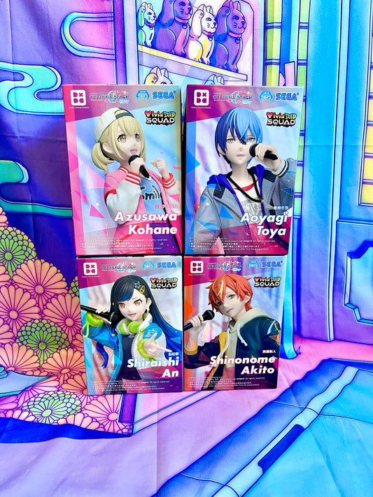 Figurine - Vivid Bad Squad - Project Sekai Colorful Stage ft. Hatsune Miku - Desktop×Decorate - 16cm - Sega - Lot de 4