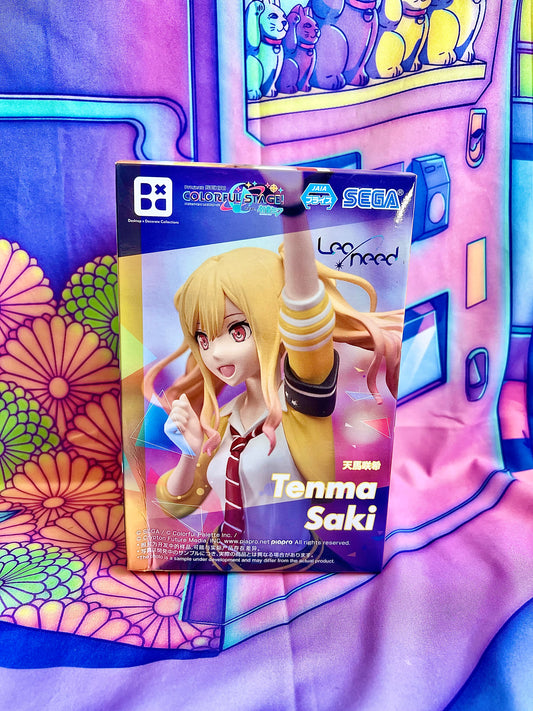 Figurine - Project Sekai Colorful Stage ft. Hatsune Miku - Saki Tenma - Leo/Need - Desktop×Decorate - 16cm - Sega (boite abimée)