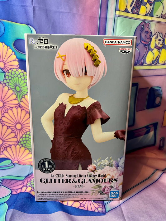 Figurine Figure - Re Zero - Ram - Glitter & Glamours - Bandai Spirits - Neuve - 23cm