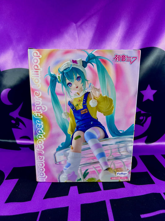 Figurine - Hatsune Miku - Noodle Stopper Figure - Lollipop - 15cm (Boite abimée B) [En Stock]
