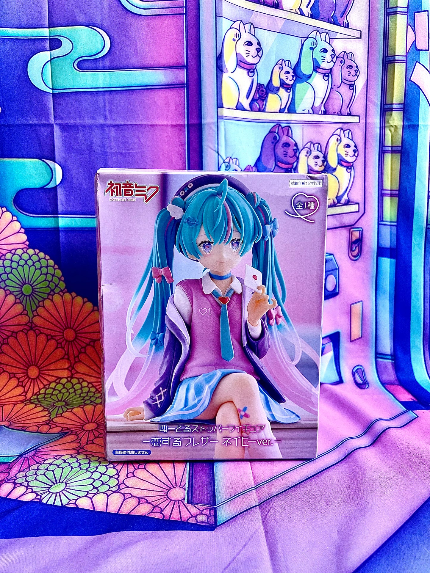 Figurine - Hatsune Miku - Noodle Stopper Figure - Love Blazer - 13cm (Damaged box)