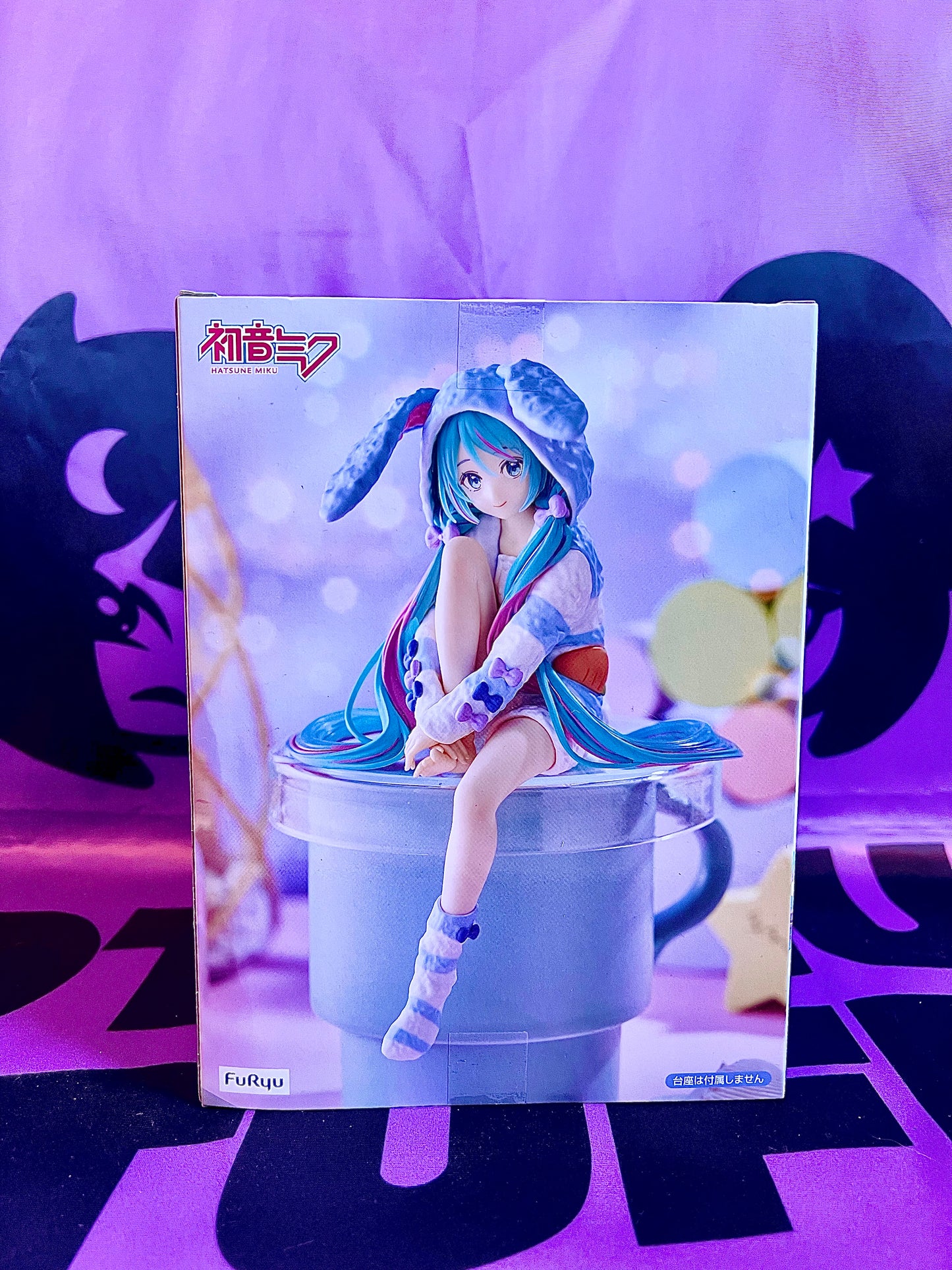 Figurine - Hatsune Miku - Noodle Stopper Figure - Usamimi Pajama Blue - 14cm
