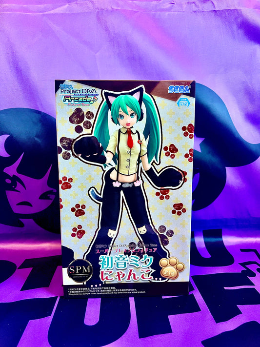 Figurine - Hatsune Miku - Project DIVA - Arcade Future Tone - SPM Figure - Nyanko - 23cm