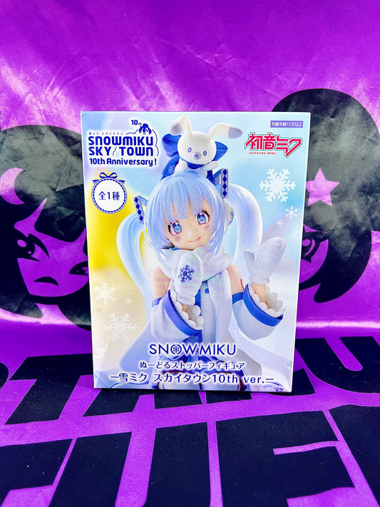 Figurine - Hatsune Miku & Rabbit Yukine - Noodle Stopper Figure - Snow Miku Sky Town ver. - 15cm