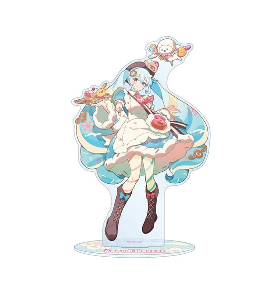 Grand Stand Acrylique - Snow Miku Art by MIKKUN - SNOW MIKU 2026 [Précommande]