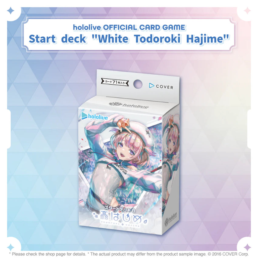 Hololive Official Card Game - Start Deck - hSD05e White : Todoroki Hajime (Version Anglaise) [Précommande]
